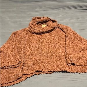 Cozy Dusty Rose Turtleneck Sweater